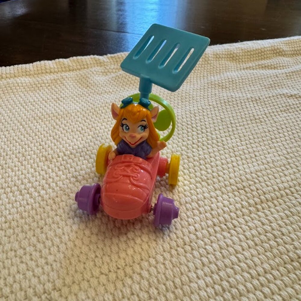 Vintage 1989 McDonald's Rescue Rangers Gadget Hackwrench In Shoe “Plane” Disney